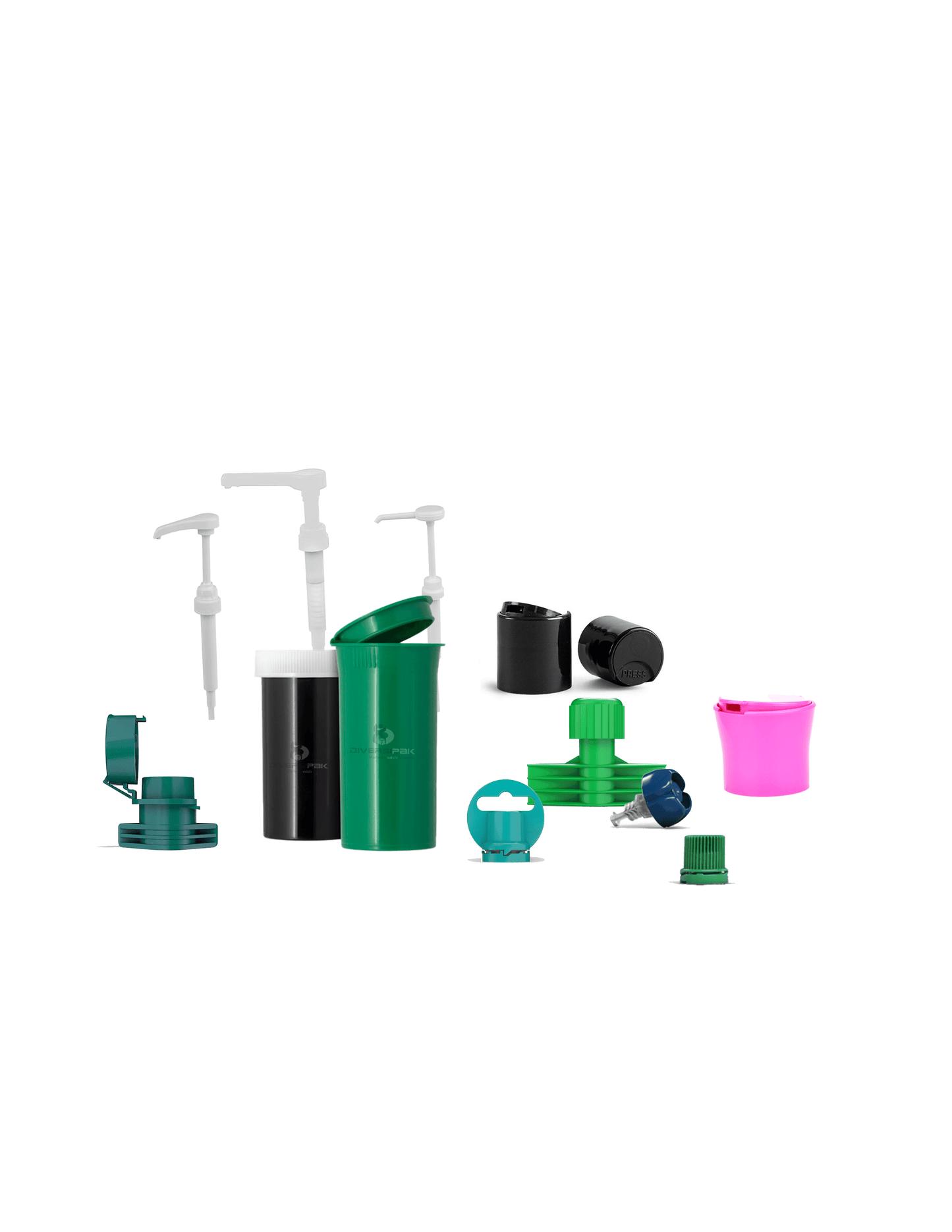 Caps, Fitments & Pumps - Diversipak PKG Products